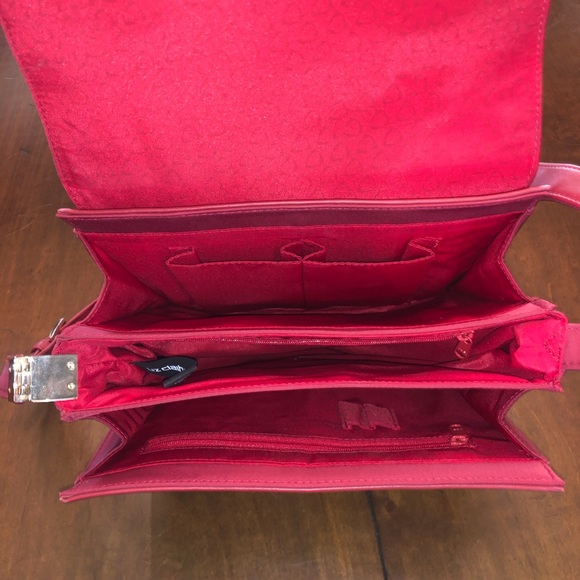 Red Liz Claiborne Handbag Purse - Picture 4 of 16